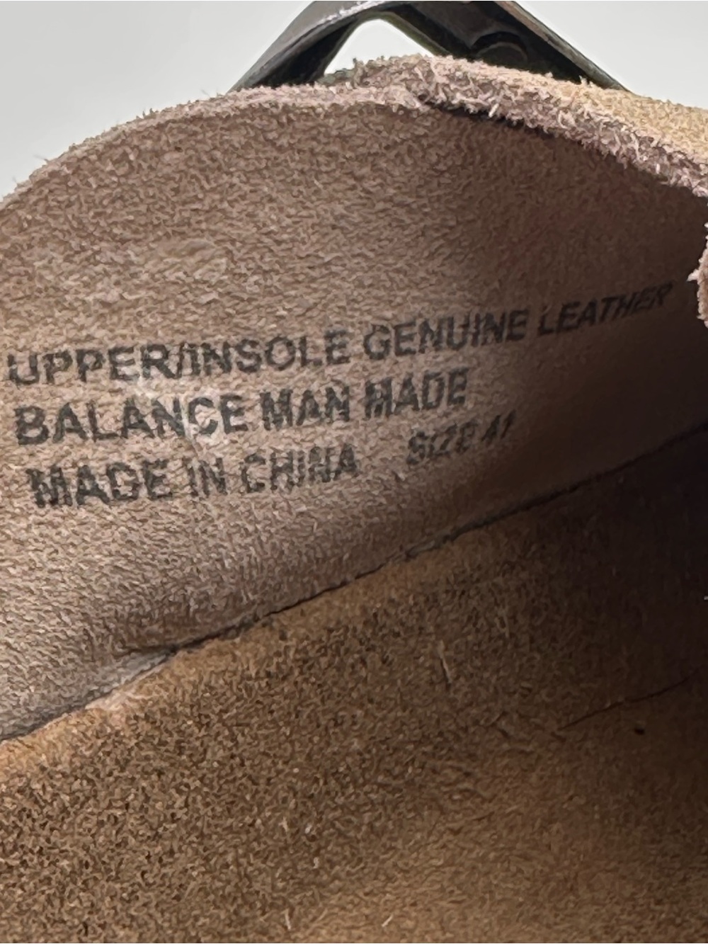 Fitory Leather Suede Slip-On Clog with Buckle - Taupe Sz 41/US 9 - Picture 5 of 14